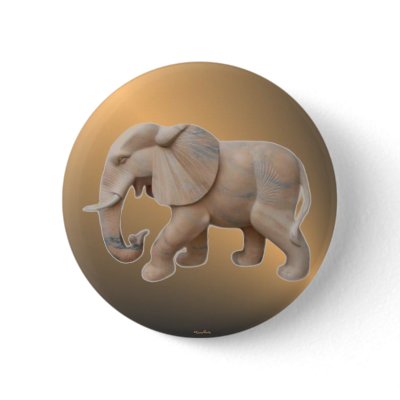 Elephant Button by norman888