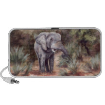 Elephant Coming Through Doodle Speaker