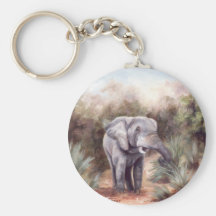 Elephant COMING THROUGH Keychain