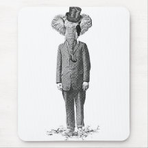 Elephant dandy mouse pads