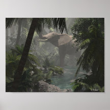Éléphant de jungle poster