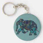 Éléphant d'onyx porte-clefs