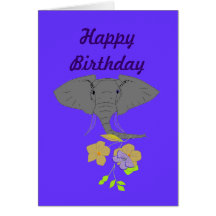 Elephant Face Greeting Cards