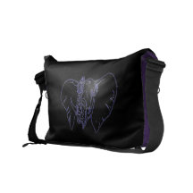Elephant Face Messenger Bag