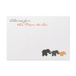 Elephant Family Baby Shower Advice Cards