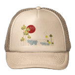 Elephant Family in the Forest Cap Hats