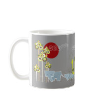 Elephant Family in the Forest Mug