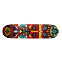 Elephant flowers skateboard