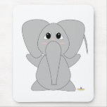 Éléphant gentil à croquer tapis de souris