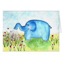 elephant greeting card