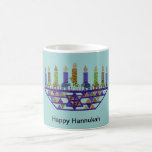 Elephant Hannukah Menorah Mug