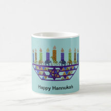 Elephant Hannukah Menorah Mug