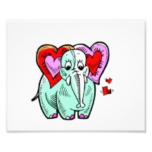 elephant heart ears cute design photograph