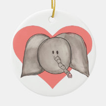 Elephant Heart Ornament