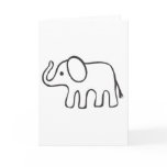 Elephant in Black and White Sketch cards