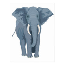 Éléphant majestueux cartes postales