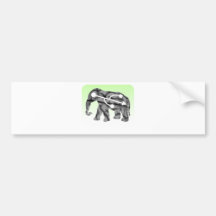 Elephant Memory Bumper Sticker