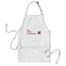 Elephant no way not a chance apron