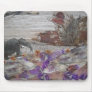 Elephant on Steep Road Mousepads