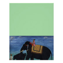 Elephant Painting Customized Letterhead