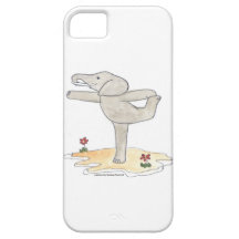 Elephant Practicing Yoga Dancer's pose iPhone 5 Covers