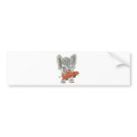 Elephant Racecar Bumper Sticker