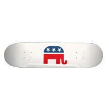 Éléphant républicain plateaux de planche à roulettes