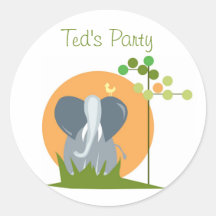 Elephant Safari Sticker
