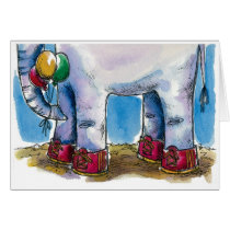 *Elephant Shoes* Birthday Card