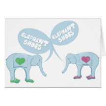 Elephant Shoes Cards