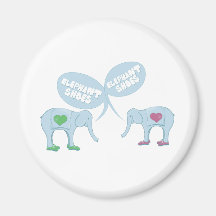 Elephant Shoes Refrigerator Magnets