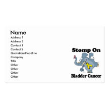 Elephant Stomp On Bladder Cancer Business Card Template