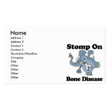 Elephant Stomp On Bone Disease Business Card
