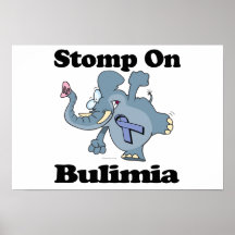Elephant Stomp On Bulimia Poster