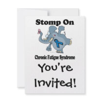 Elephant Stomp On Chronic Fatigue Syndrome Invitations