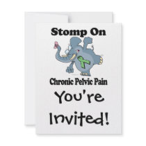 Elephant Stomp On Chronic Pelvic Pain Custom Invites