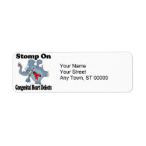 Elephant Stomp On Congenital Heart Defects Custom Return Address Label