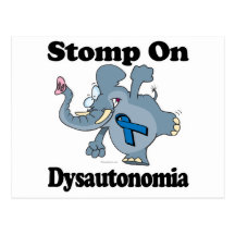 Elephant Stomp On Dysautonomia Postcard