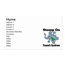 Elephant Stomp On Fanconis Syndrome Business Card Template