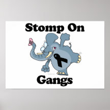 Elephant Stomp On Gangs Poster