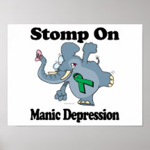 Elephant Stomp On Manic Depression Print