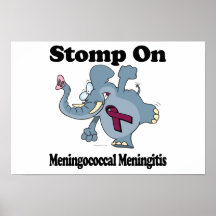 Elephant Stomp On Meningococcal Meningitis Poster