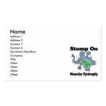 Elephant Stomp On Muscular Dystrophy Business Card Templates