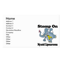 Elephant Stomp On Myxoid Liposarcoma Business Card Template