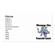 Elephant Stomp On Pancreatic Cancer Business Card