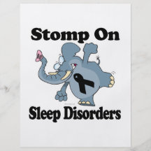 Elephant Stomp On Sleep Disorders Flyer Design