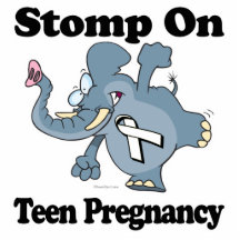Elephant Stomp On Teen Pregnancy Acrylic Cut Outs