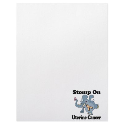Elephant Stomp On Uterine Cancer Personalized Letterhead by tooni_dooni