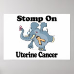 Elephant Stomp On Uterine Cancer posters