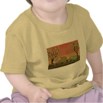 Elephant Sunset Tshirts